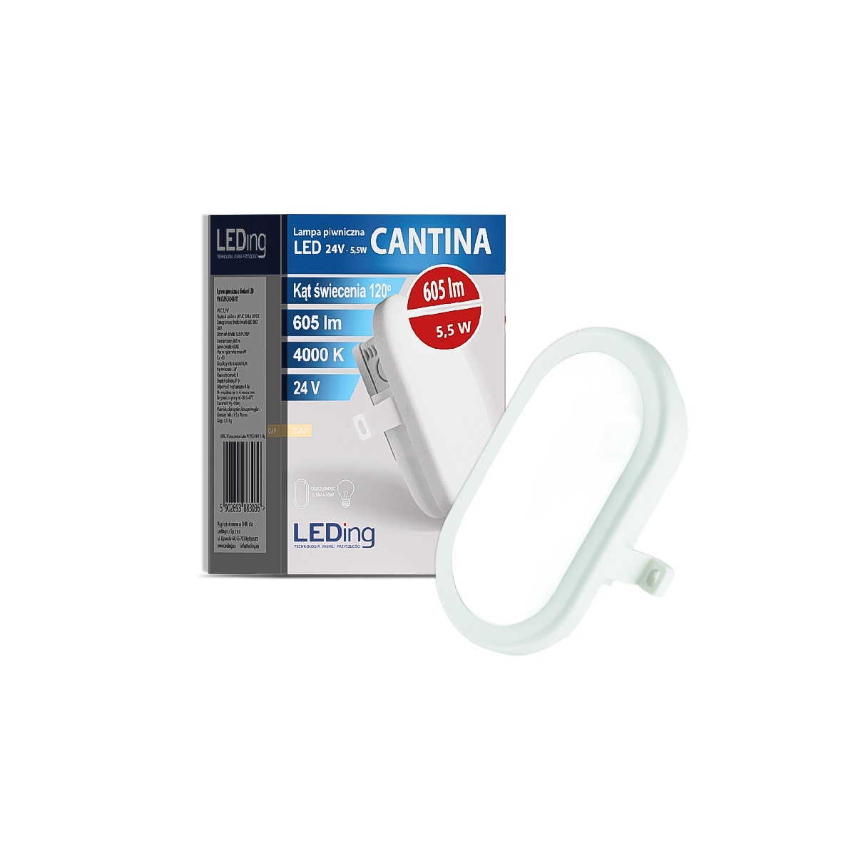 Lampa piwniczna LED 5.5 W 24V CANTINA