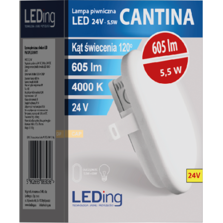 Lampa piwniczna LED 5.5 W 24V CANTINA