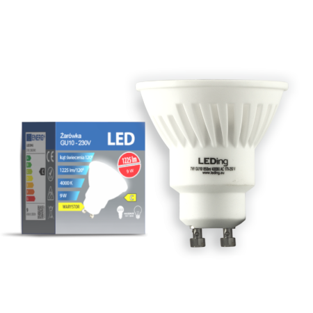 Żarówka LED GU10 9W 230V 1225lm 4000K z warystorem