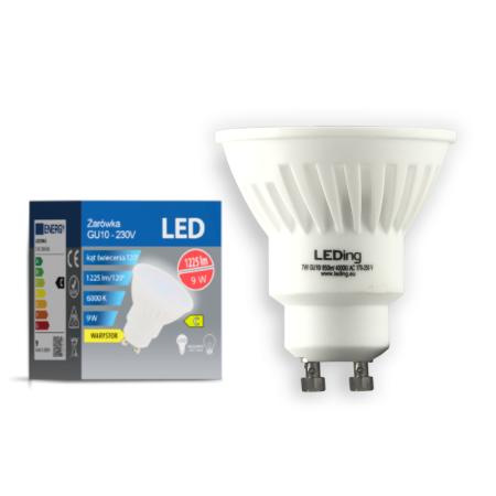 Żarówka LED GU10 9W 230V 1225lm 6000K z warystorem