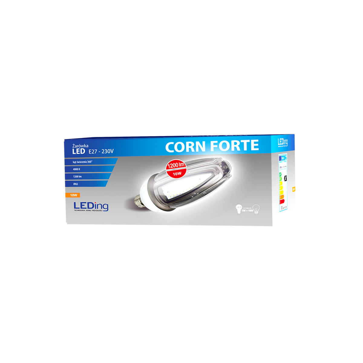 Żarówka LED E27 Corn 10W 230V 4000K FORTE