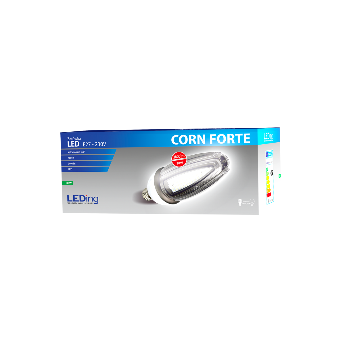 Żarówka LED E27 Corn 30W 230V 4000K FORTE