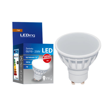 Żarówka LED GU10 7W 230V 560lm 3000K