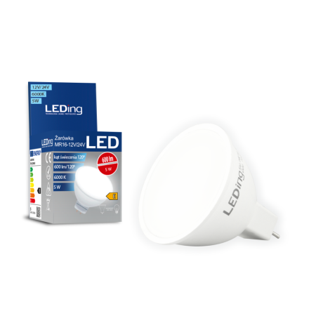 Żarówka LED MR16 5W 12V-24 600lm 6000K