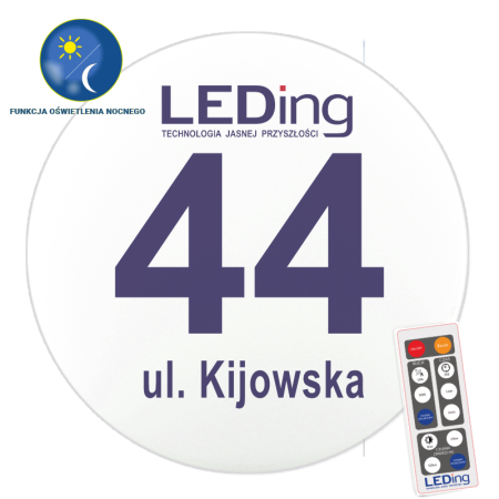Plafon dwustrumieniowy LED 4W po zmierzchu 18W po rozświetleniu MV 230V SOL MV z pilotem