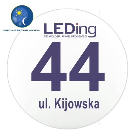 Plafon dwustrumieniowy LED 4W po zmierzchu 24W po rozświetleniu MV 230V SOL MV