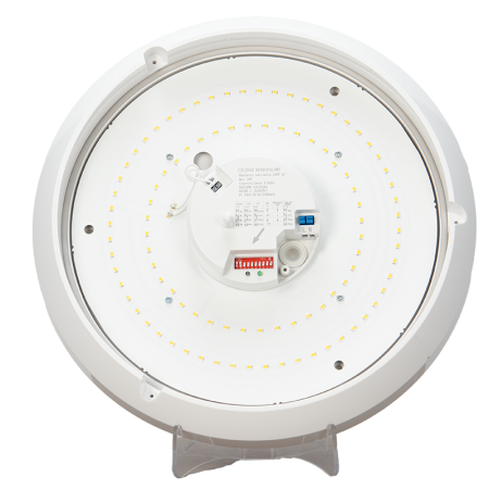 PLAFON LED z czujnikiem ruchu i zmierzchu MV FALA 16W 230V z funkcją Opóźnienie Wyłączenia