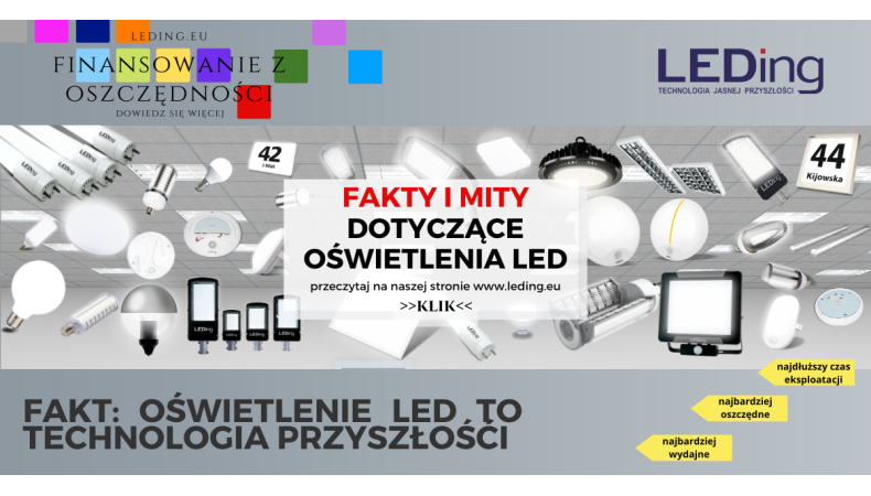 Fakty i mity na temat oświetlenia LED