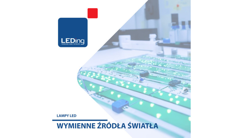 Wymienne źródła LED w lampach